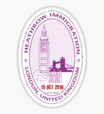 Passport Stamp - London Sticker