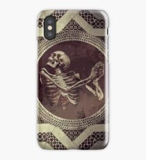 Hannibal: Dancing Skull + Skeleton Mosaic iPhone Case