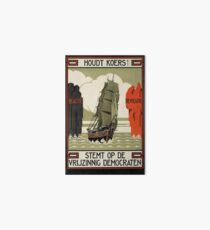 "Houdt Koers!" 1922 Dutch Interbellum Poster Art Board