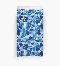 camo blue bape Duvet Cover