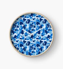 camo blue bape Clock