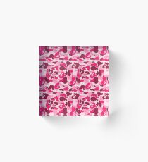 camo pink bape Acrylic Block