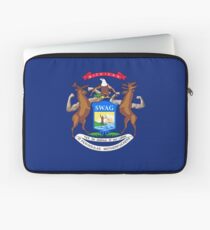 Funda para portátil Bandera de Michigan rehecha