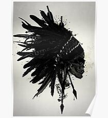 Warbonnet Skull Poster