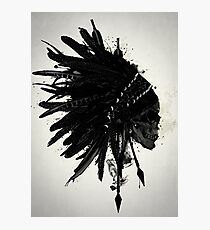 Warbonnet Skull Photographic Print