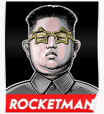 Rocketman Donald Trump Kim Jong-Un Rocket Man T Shirt Poster