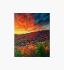 Autumn in North Carolina Art Board