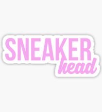 Sneaker Head Print Sticker