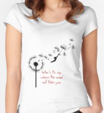 u2 kite for white Fitted Scoop T-Shirt