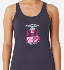 Punches like a girl really means Women's Tank Top