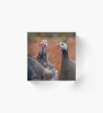Guinea Fowls Acrylic Block