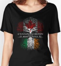 Canadian Grown with Irish Roots Women's Relaxed Fit T-Shirt