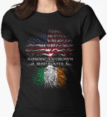 American Grown with Irish Roots Women's Fitted T-Shirt