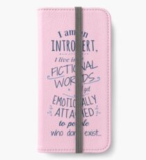 Vinilo o funda para iPhone mundos introvertidos, ficticios, personajes ficticios