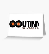Auto + Sci Fi mashup logo Greeting Card