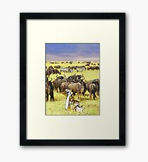 Calvin and hobbes Framed Print
