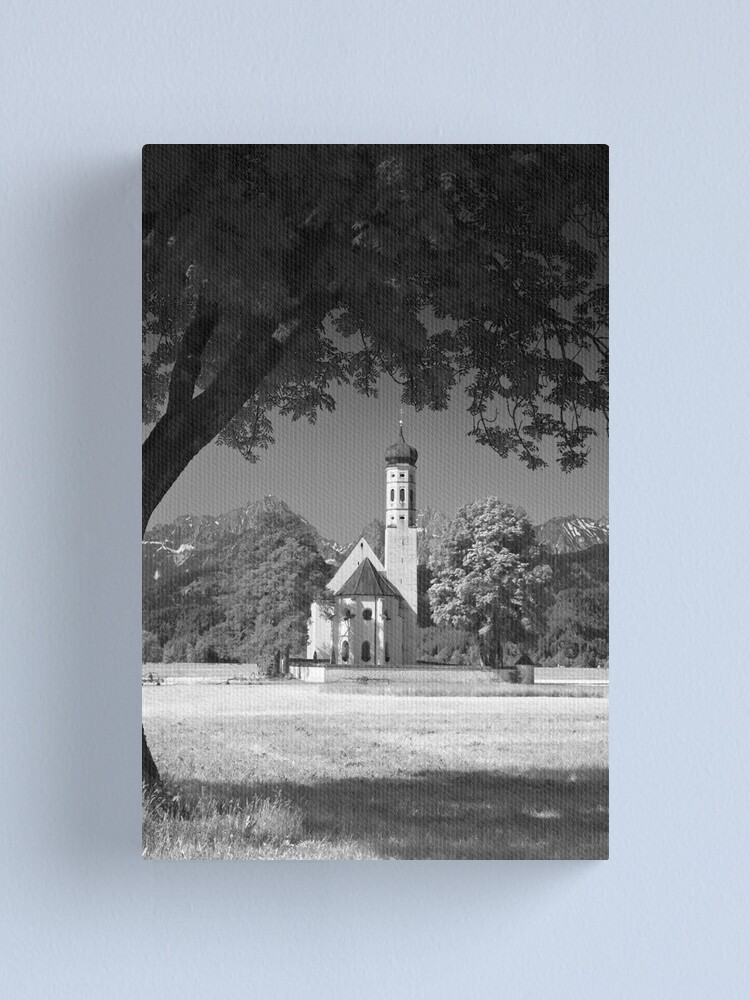 Alternate view of Kolomanskirche. Bavaria. (Alan Copson © 2008) Canvas Print
