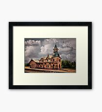 Train Station At Point Of Rocks Framed Print
