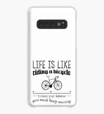 Redfool.com Das Leben ist wie Fahrrad fahren Hülle & Klebefolie für Samsung Galaxy