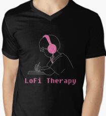 LoFi Therapy Men's V-Neck T-Shirt
