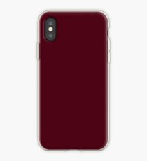 Elegant Gothic Solid Color Burgundy Red Plum iPhone Case