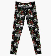 Meowy Christmas Cat Tree Leggings