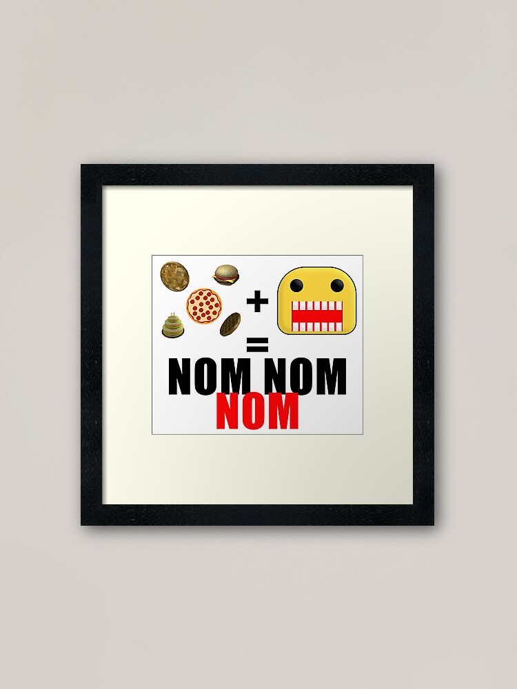 Roblox Get Eaten By The Noob Framed Art Print By Jenr8d Designs - roblox get eaten by the noob metal print by jenr8d designs