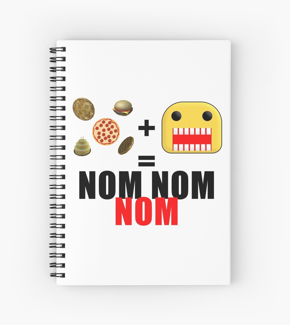 Roblox Get Eaten By The Noob Spiral Notebook By Jenr8d Designs Redbubble - roblox noob group