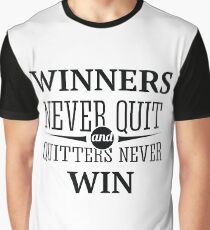 Redfool.com Gewinner niemals aufhören Grafik T-Shirt