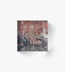 Lady & the Unicorn Tapestry Acrylic Block