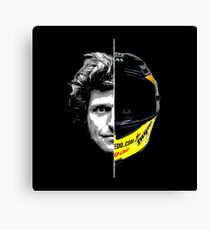 Guy Martin 2 Sides Helmet Design Canvas Print