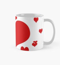 Red hearts for love pattern Mug
