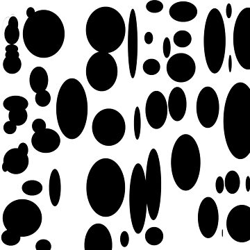 Artwork thumbnail, Black and white abstract cow pattern by HEVIFineart