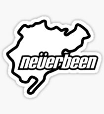 neverbeen white Sticker