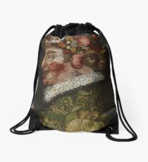 La Primavera by Giuseppe Arcimboldo Drawstring Bag