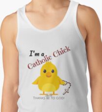 Catholic Chick - Thanks be to God Tank Top