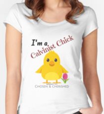 Calvinist Chick - Chosen & Cherished Women's Fitted Scoop T-Shirt