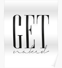 GET NAKED POSTER, Modern Bathroom Decor,Bathroom Wall Art,Get Naked Sign,Shower Decor,Modern Art,Printable Decor,Bathroom Sign,Quote Prints Poster
