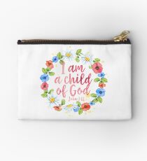 I Am A Child Of God - Christian Quote Studio Pouch