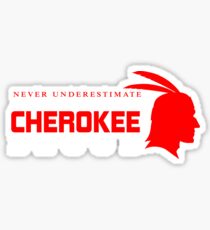 Never Underestimate The Power of A Woman Who Has The Cherokee Blood Sticker