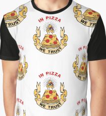 In Pizza We Trust Graphic T-Shirt