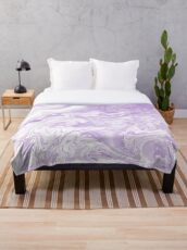 LAVENDER MARBLE Throw Blanket