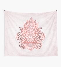 Rose Gold Lotus Wall Tapestry