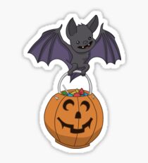 Trick oder Treat Fledermaus Sticker