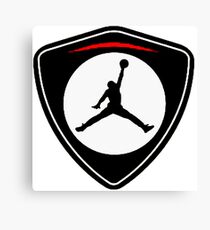 gold jordan logo Canvas Print