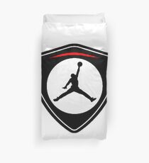 gold jordan logo Duvet Cover