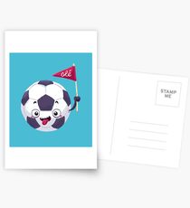Football Face Postkarten