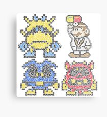 Doctor Mario & Virus Videogame Nintendo Metal Print