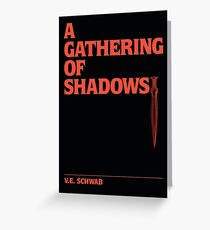 A Gathering of Shadows: Typography Greeting Card