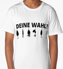 deine wahl angeln fischen angle fishing Long T-Shirt